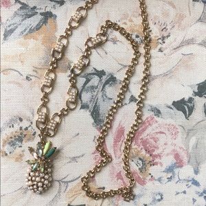 Ann Taylor Pearl Pineapple Necklace
